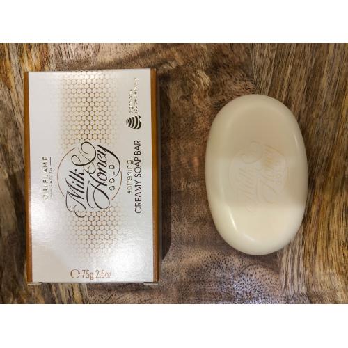 Oriflame Milk & Honey Gold, Creamy Soap Bar (Zmiękczające mydełko z ekstraktami z miodu i mleka (nowa wersja)) - opinie | zdjęcie do recenzji od Anieg - 1