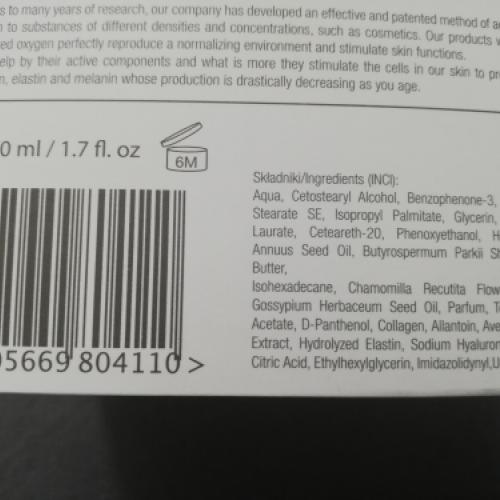o2skin Oxygen Deep Moisturizing Day Cream (Tlenowy głęboko nawilżający krem na dzień 30% tlenu) - opinie | zdjęcie do recenzji od Hotaru90 - 2