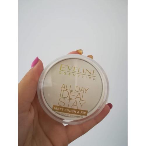 Eveline Cosmetics All Day Ideal Stay, Matt Finish & Fix Pressed Powder (Matująco-utrwalający puder do twarzy) - opinie | zdjęcie do recenzji od misiamilanowska - 2