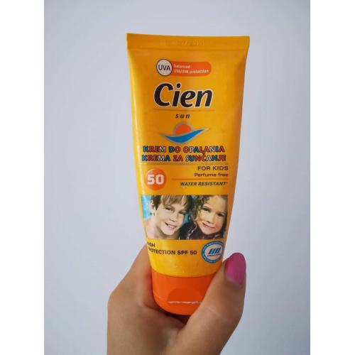Cien Sun for Kids, Krem do opalania dla dzieci  SPF 50+ - opinie | zdjęcie do recenzji od misiamilanowska