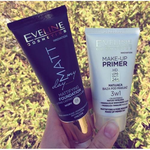 Eveline Cosmetics HD Long Lasting Formuła 24h, Make-up Primer (Matująca baza pod makijaż 3 w 1) - opinie | zdjęcie do recenzji od kosmetyczny_zawrot_glowy_