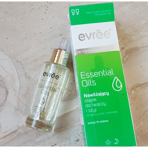 Evree Essential Oils, Nawilżający olejek do twarzy i szyi, cera sucha i normalna - opinie | zdjęcie do recenzji od Iwona_C