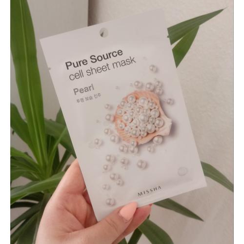 Missha Pure Source, Sheet Mask Pearl (Perłowa maseczka do twarzy) - opinie | zdjęcie do recenzji od redcarpet93