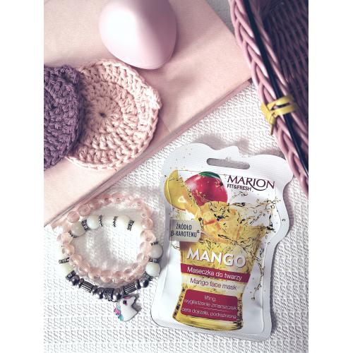 Marion Fit & Fresh, Mango Face Mask (Maseczka na twarz, szyję i dekolt  'Mango') - opinie | zdjęcie do recenzji od kosmetoholiczka_testuje
