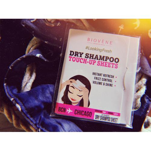 Biovene Barcelona #LookingFresh Dry Shampoo Touch-up Sheets (Suchy szampon w papierku) - opinie | zdjęcie do recenzji od Panna_Cocolina - 2