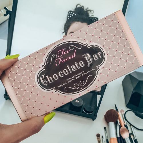 Too Faced Chocolate Bar, Eyeshadow Palette (Paleta cieni do oczu o zapachu pudru kakaowego) - opinie | zdjęcie do recenzji od Maar_ica