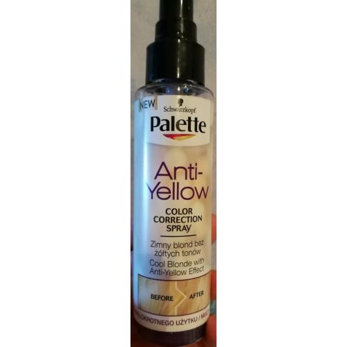 Palette Anti-yellow, Color Correction Spray Cool Blonde with Anti-yellow Effect (Spray przeciw żółtym tonom włosów `Korekta koloru - zimny blond bez żółtych tonów`) - opinie | zdjęcie do recenzji od Azani - 1