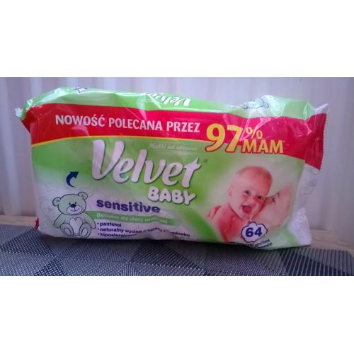 Velvet Baby Sensitive, Chusteczki nawilżane dla dzieci i niemowląt - opinie | zdjęcie do recenzji od mazia135 - 2