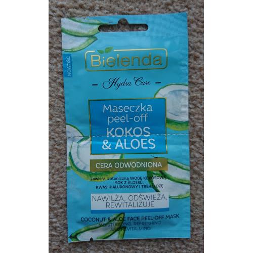 Bielenda Hydra Care, Kokos & aloes, Nawilżająca maseczka peel-off - opinie | zdjęcie do recenzji od Adashi - 2