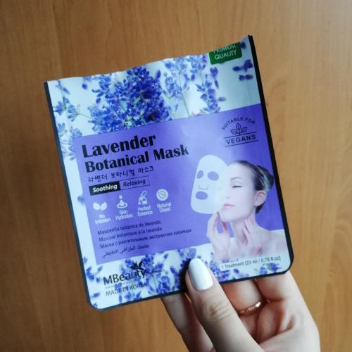 MBeauty Lavender Botanical Mask (Kojąco-relaksująca lawendowa maska w płachcie) - opinie | zdjęcie do recenzji od Luqia