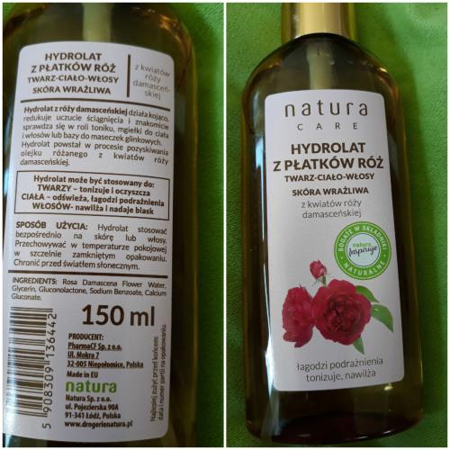 Natura Care Hydrolat z płatków róż - opinie | zdjęcie do recenzji od Judyta828