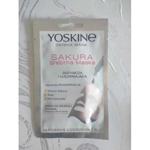 Yoskine Geisha Mask Sakura (Srebrna maska odżywcza) - opinie | zdjęcie do recenzji od Kamea2000 - 2