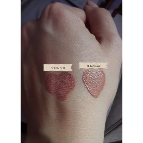 Golden Rose Nude Look, Velvety Matte Lipcolor (Matowa pomadka do ust w płynie) - opinie | zdjęcie do recenzji od Barunia - 3