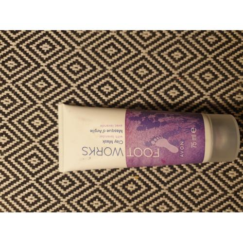 Avon Foot Works, Beautiful Lavender, Comforting 3 in 1 Mask [Clay Mask with Lavender] (Intensywnie pielęgnująca maska do stóp 3 w 1 [Wygładzająca maska lawendowa do stóp]) - opinie | zdjęcie do recenzji od nirvana86 - 2