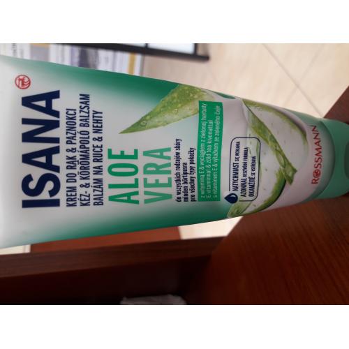 Isana Aloe Vera,  Balsam do rąk i paznokci z witaminą E oraz wyciągiem z zielonej herbaty - opinie | zdjęcie do recenzji od kasia43