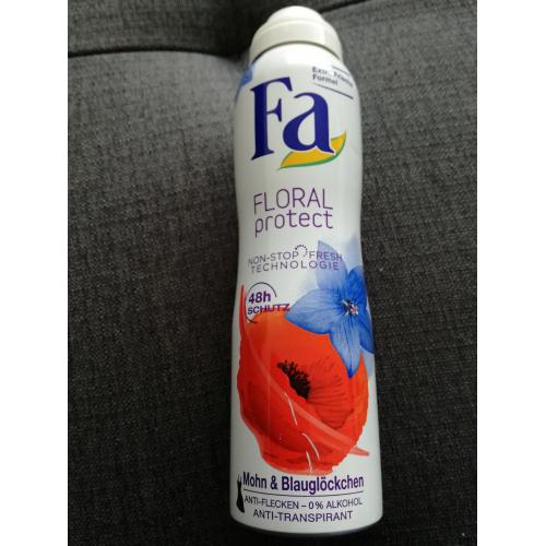 Fa Floral Protect, Poppy & Bluebell Spray (Antyperspirant w sprayu) - opinie | zdjęcie do recenzji od Mara78