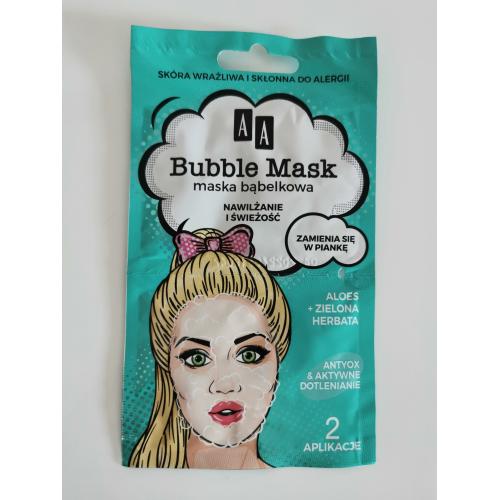 AA Bubble Mask, Maska bąbelkowa `Nawilżenie i świeżość aloes + zielona herbata` - opinie | zdjęcie do recenzji od anna_k_m - 1