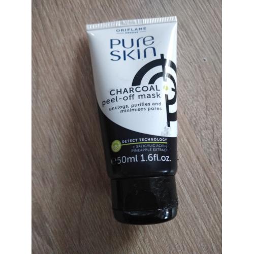 Oriflame Pure Skin, Charcoal Peel-off Mask (Maseczka z węglem aktywnym) - opinie | zdjęcie do recenzji od aneta_bieniek