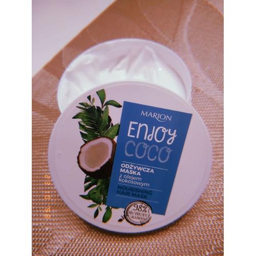 Marion Enjoy Coco, Nourishing Hair Mask (Odżywcza maska z olejem kokosowym) - opinie | zdjęcie do recenzji od Rumcykiewicz
