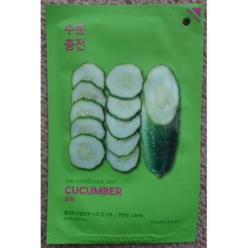 Holika Holika Pure Essence,  Cucumber, Mask Sheet (Maseczka w płacie) - opinie | zdjęcie do recenzji od Adashi - 1