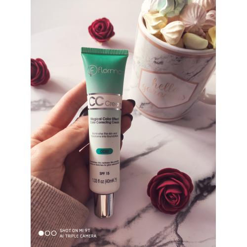 Flormar CC Cream, Magical Color Effect (Korygujący krem CC przeciw zaczerwienieniom) - opinie | zdjęcie do recenzji od iwaaa90