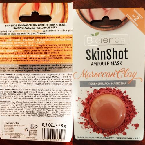 Bielenda Skin Shot Ampoule Mask Moroccan Clay (Regenerująca maseczka) - opinie | zdjęcie do recenzji od Anytsuj_