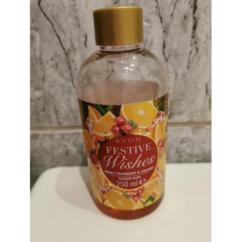 Avon Festive Wishes, Merry Cranberry & Orange Bubble Bath (Płyn do kąpieli `Aromatyczna żurawina i słodka pomarańcza`) - opinie | zdjęcie do recenzji od magdalenka_mzk
