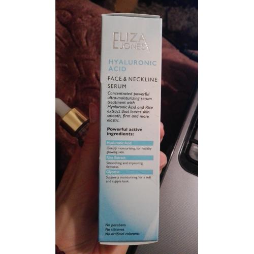 Eliza Jones Hyaluronic Acid, Face & Neckline Serum Moisturising Filling (Serum  do twarzy, szyi i dekoltu) - opinie | zdjęcie do recenzji od Synonima - 1