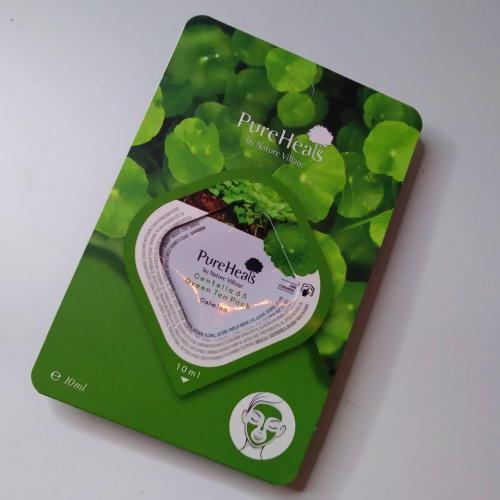 Pure Heals Centella 65 Green Tea Pack (Łagodząca maska z wąkrotą azjatycką i zieloną herbatą) - opinie | zdjęcie do recenzji od Smile2210