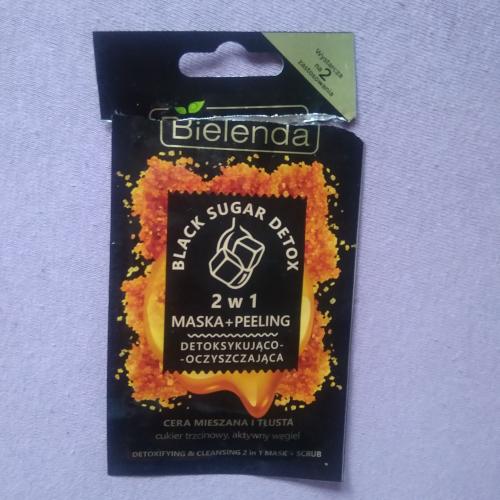 Bielenda Black Sugar Detox, 2 w 1 Detoksykująco – oczyszczająca maska + peeling - opinie | zdjęcie do recenzji od MoniaPasi
