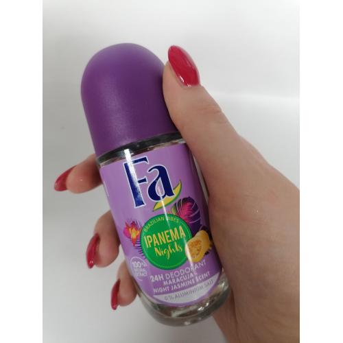 Fa Brazilian Vibes Ipanema Nights, Deodorant Roll-on 24h (Dezodorant w kulce) - opinie | zdjęcie do recenzji od blondeinbeauty