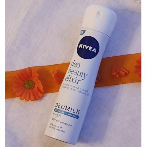 Nivea Deo Elixir Beauty, Deomilk  Fresh 48h Anti-perspirant (Antyperspirant w sprayu dla kobiet) - opinie | zdjęcie do recenzji od Iwona_C