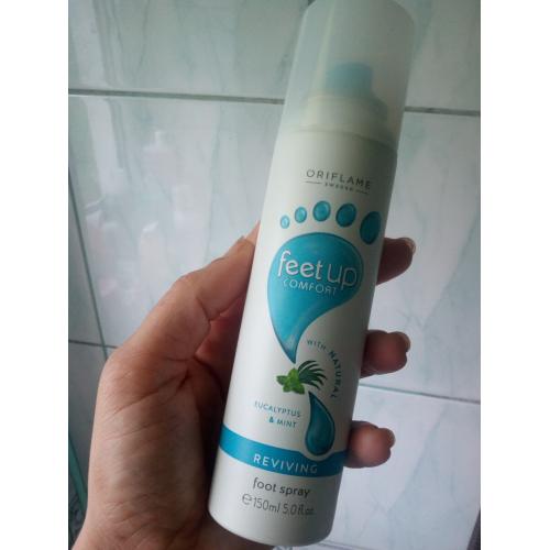 Oriflame Feet Up Comfort, Reviving Foot Spray (Odświeżający spray do stóp) - opinie | zdjęcie do recenzji od bibi0312
