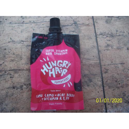 Hungry Hair Superfoods, Super Vitamin Hair Smoothie Camu Camu + Acai Berry + Vitamin A, E, PP (Smoothie- maska do włosów `Camu Camu, jagody Acai, witaminy A, E i PP`) - opinie | zdjęcie do recenzji od Smerfeta83
