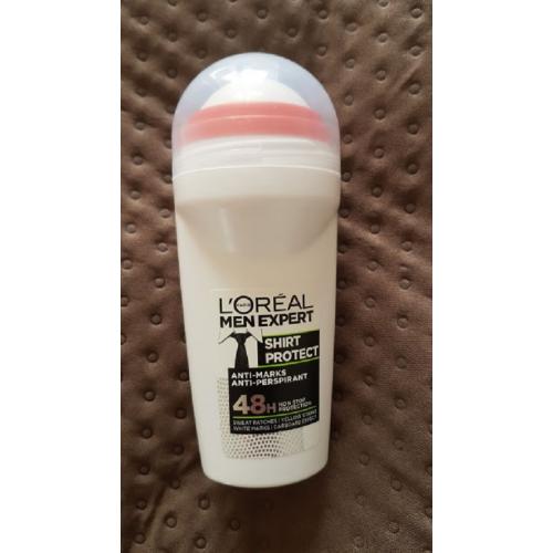 L'Oreal Paris Men Expert, Shirt Protect Anti-perspirant Roll-on Anti-marks 48h (Antyperspirant dla mężczyzn w kulce) - opinie | zdjęcie do recenzji od AgaB1998