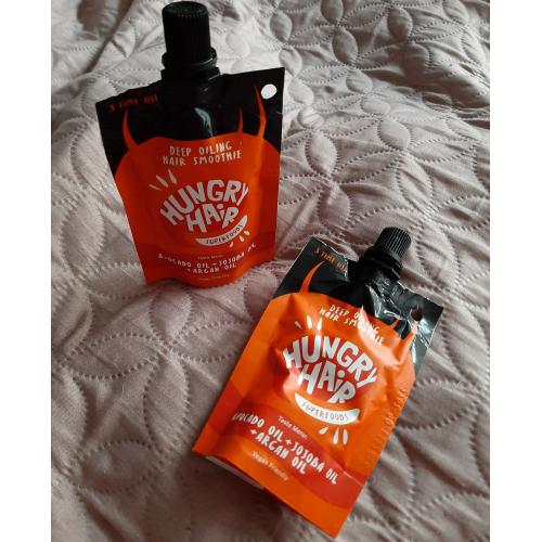 Hungry Hair Superfoods, Deep Oiling Hair Smoothie Avocado Oil + Jojoba Oil + Argan Oil (Smoothie- maska do włosów `Olejek awokado, olejek jojoba, olejek arganowy`) - opinie | zdjęcie do recenzji od Kindzio88