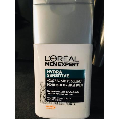 L'Oreal Paris Men Expert, Hydra Sensitive, Soothing After Shave Balm (Kojący balsam po goleniu dla cery wrażliwej z wyciągiem z brzozy) - opinie | zdjęcie do recenzji od SylwiaCiemniejewska