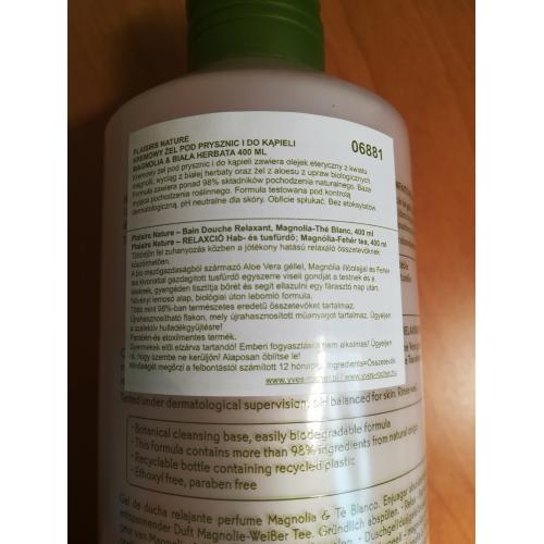 Yves Rocher Les Plaisirs, Bain Douche Energisant A La Peche & A l'Anis Etoile (Kremowy żel pod prysznic `Magnolia i biała herbata`) - opinie | zdjęcie do recenzji od Lukrecja63 - 2