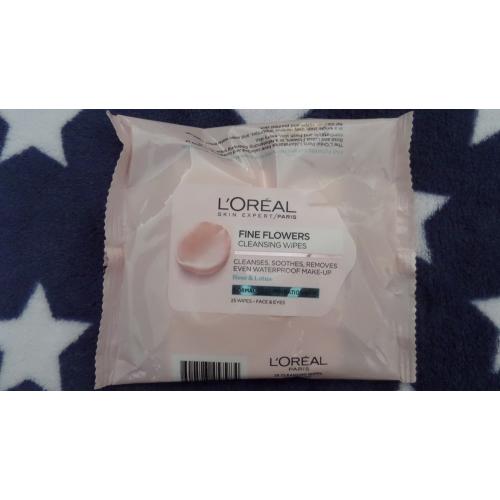 L'Oreal Paris Fine Flowers Cleansing Wipes (Oczyszczające chusteczki do demakijażu twarzy i oczu skóra normalna i  mieszana) - opinie | zdjęcie do recenzji od Justa773