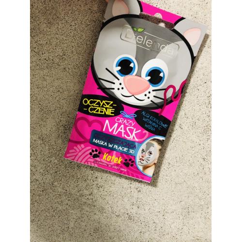 Bielenda Crazy Mask, Oczyszczająca maska w płacie 3D `Kotek` - opinie | zdjęcie do recenzji od fc6bbe57da52d8999f3cda6c9db2214ecf19a209_649380f1ee668
