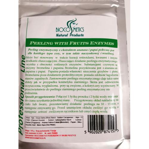 Biocosmetics Peeling with Fruits Enzymes (Peeling enzymatyczny z ananasa i papai) - opinie | zdjęcie do recenzji od anna_k_m - 2