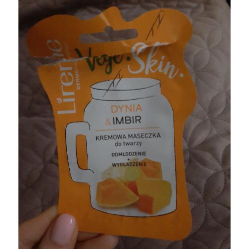 Lirene Dermoprogram Vege Skin, Kremowa maseczka do twarzy `Dynia & imbir` - opinie | zdjęcie do recenzji od Kindzio88