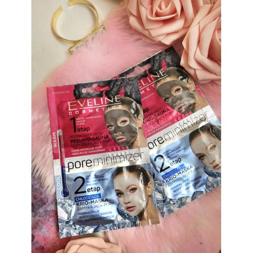 Eveline Cosmetics Pore Minimizer, Dwuetapowy zabieg redukujący widoczność porów rozgrzewający peeling-sauna + chłodząca krio-maska - opinie | zdjęcie do recenzji od Amesia181 - 3