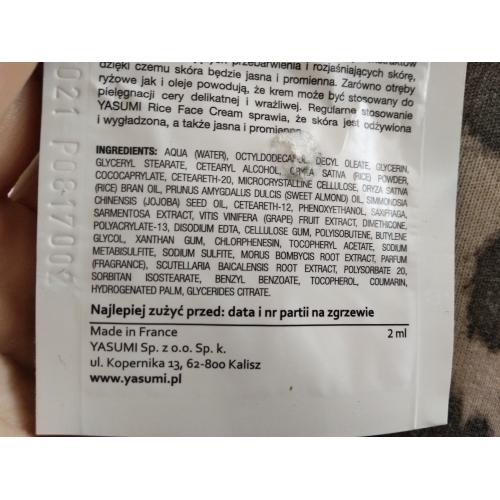 Yasumi Rice Face Cream (Ryżowy krem do twarzy) - opinie | zdjęcie do recenzji od kejzus