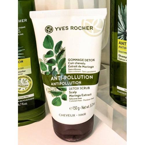 Yves Rocher Anti-pollution, Gommage Detox [Detox Scrub to Scalp with Moringa Extract] (Detoksykujący peeling do skóry głowy z wyciągiem z moringi) - opinie | zdjęcie do recenzji od Watermelonss