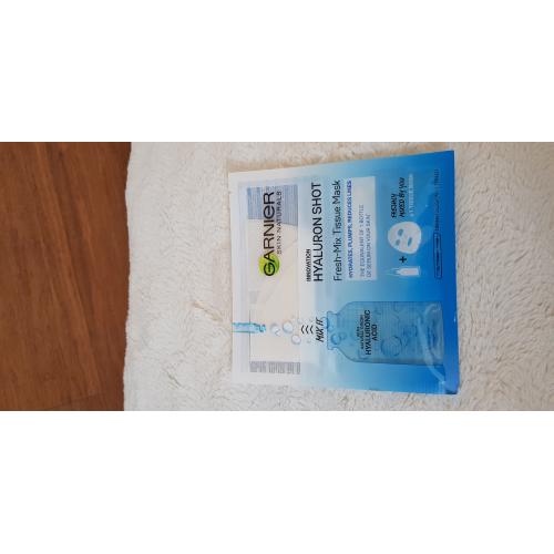 Garnier SkinActive, Fresh Hyaluron Shot, Fresh-Mix Tissue Mask (Maska w płachcie z kwasem hialuronowym) - opinie | zdjęcie do recenzji od karola667