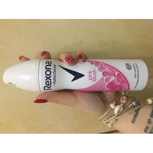 Rexona Motionsense, Pink Blush, Anti-perspirant Spray 48h (Antyperspirant w sprayu) - opinie | zdjęcie do recenzji od kama_m1