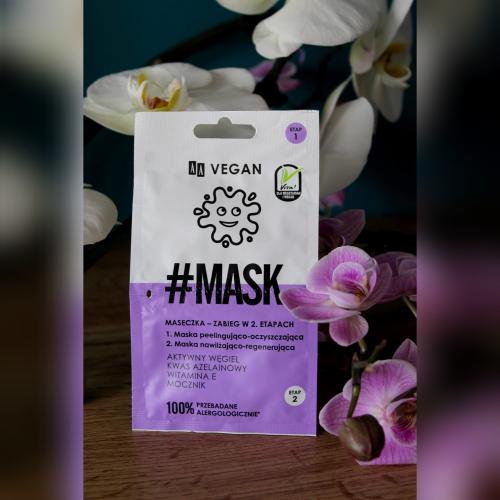 AA Vegan, #Mask, Maska-zabieg w 2 etapach oczyszczajaco-regenerująca - opinie | zdjęcie do recenzji od kinga_g91