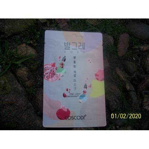 Coscodi Rosy Pink Light Pomegranate Mask (Maseczka na w płachie `Granat`) - opinie | zdjęcie do recenzji od Smerfeta83