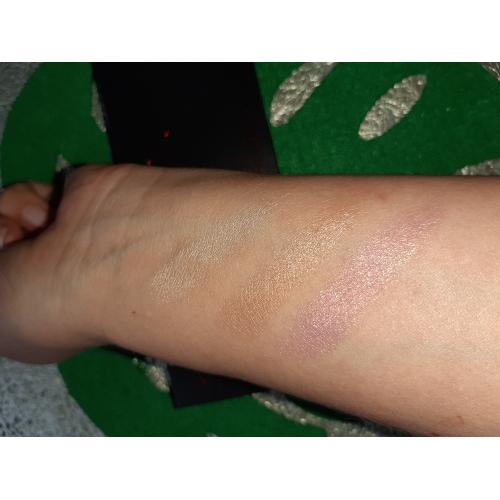 SinSkin Skin By Patricia Kazadi, Highlighter Palette Brownie Glamalicious (Paleta trzech wypiekanych rozświetlaczy) - opinie | zdjęcie do recenzji od KIN0183 - 1
